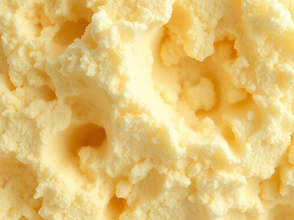 Close-up texture of cured spray foam insulation material
